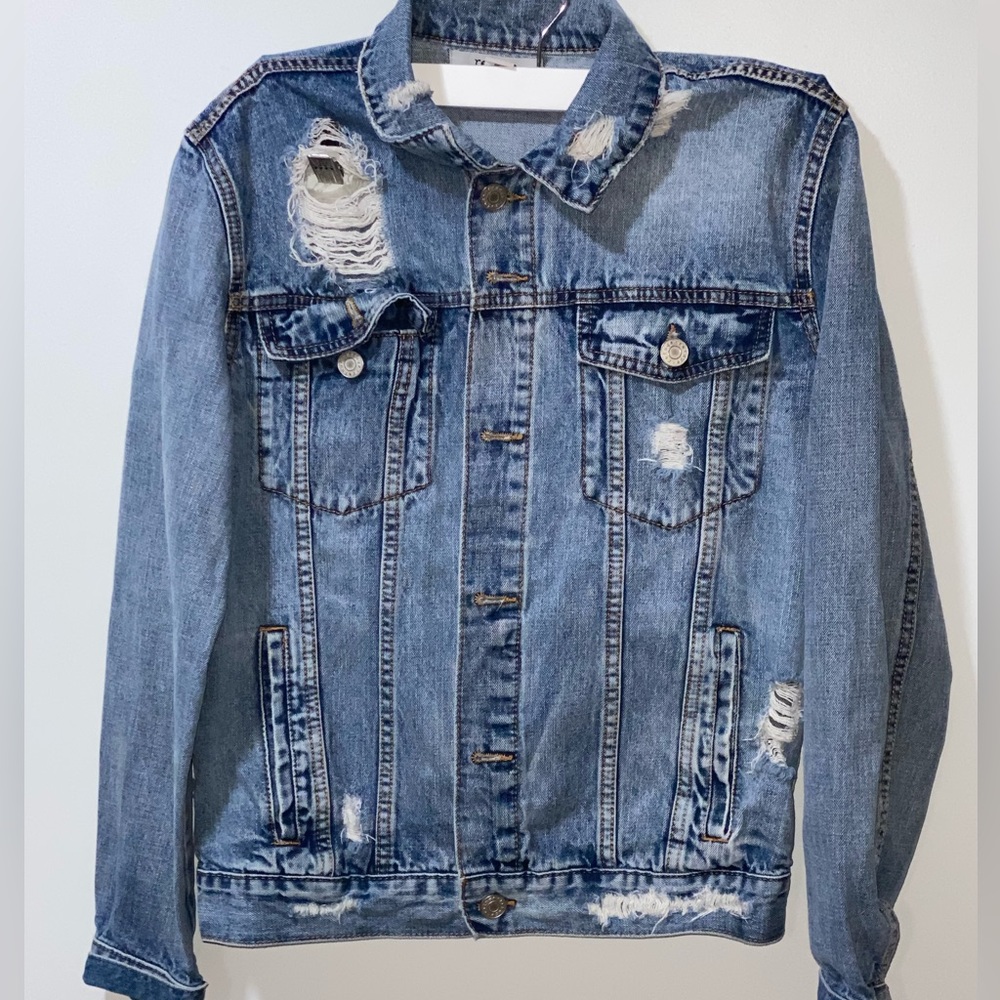Distressed Denim Jacket
